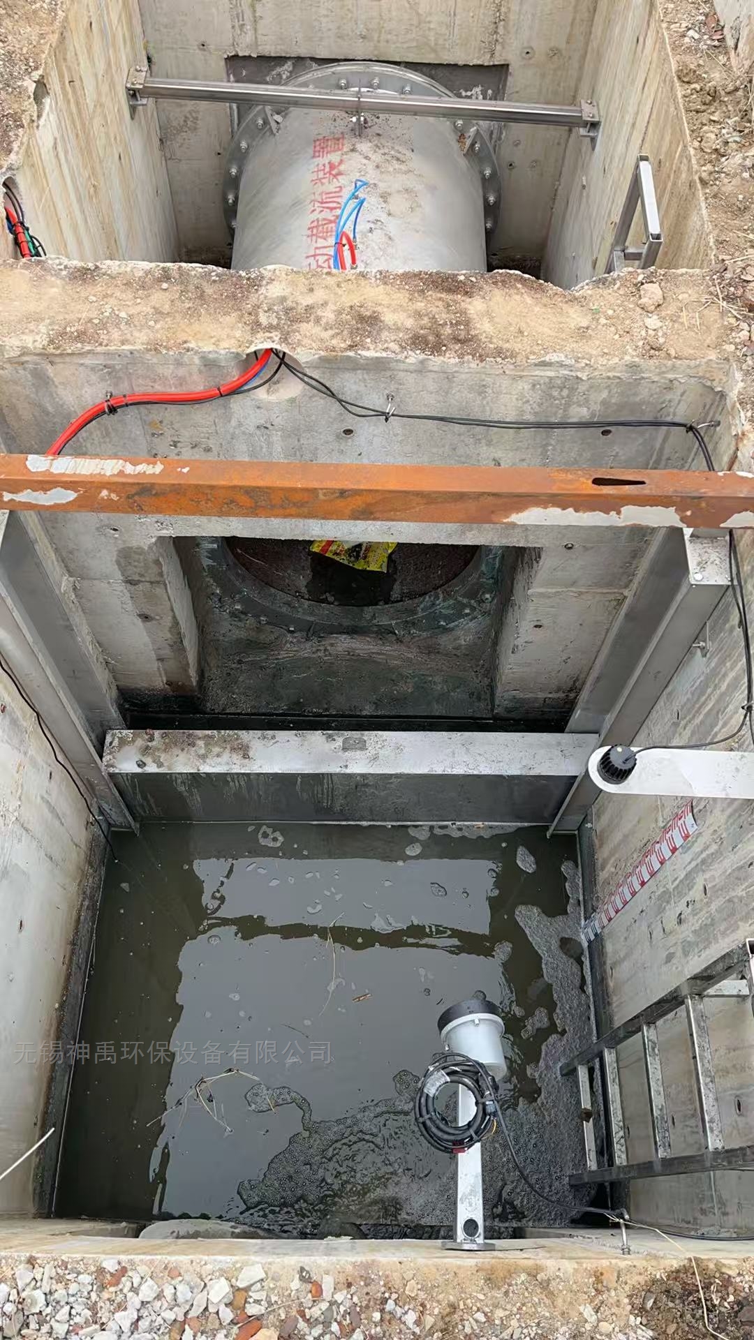 柔性截流设备春节前最后一次了安装