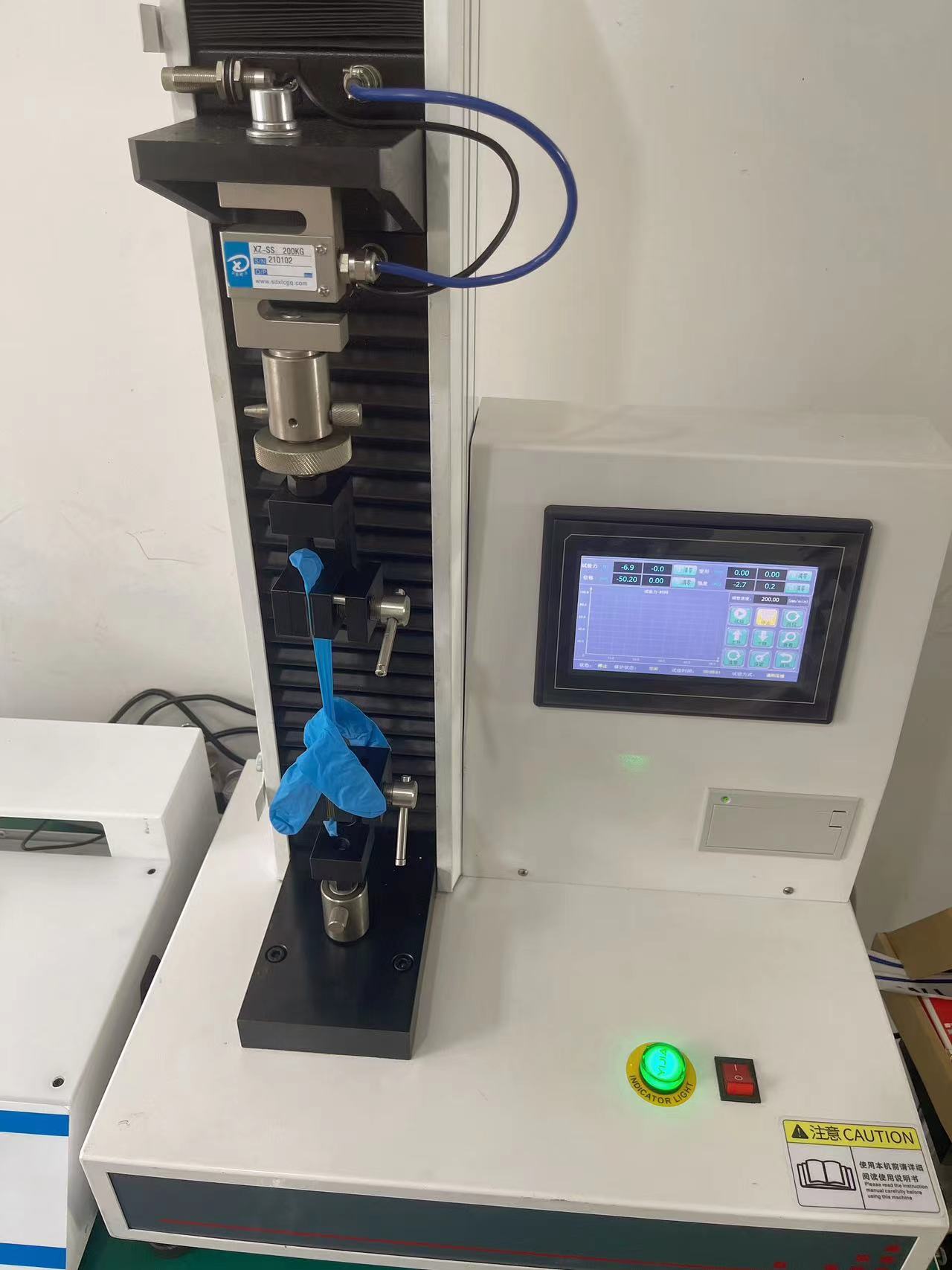 橡胶手套老化前后扯断伸长率测试仪